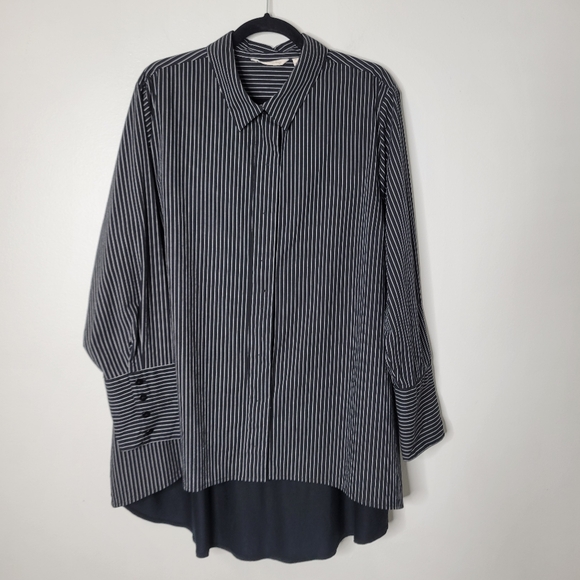 Soft Surroundings Tops - Soft Surroundings Striped Button Up Shirt